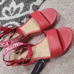 Nautica Red Wedge